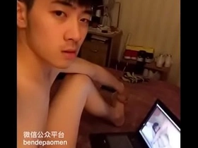 Chinese handsome solo hot gay sex porn video
