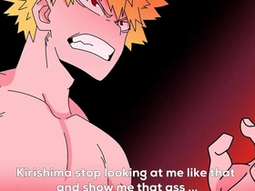 Kirishima gets turned on when he sees bakugo naked increased by then he fucks him porn cheerful malaysia