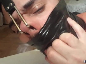 Leicy sposito nosehooked tapegagged bondage hogtied korean teenage gay porn