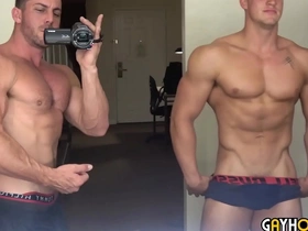 All american teen jerks his muscle load of shit & cums gay porn hot hunks