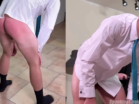 A masculine straight schoolboy is spanked permanent in a suit and tie hot latin jubilant porn
