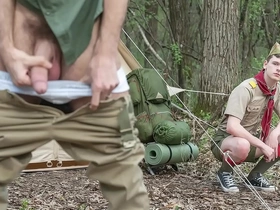 Scouts went for the hike and banged chinese gay have a passion porn