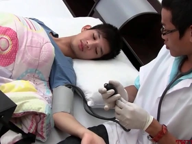 Asian twink gets examined plus breeded from behind by doctor gay chinese fuck porn