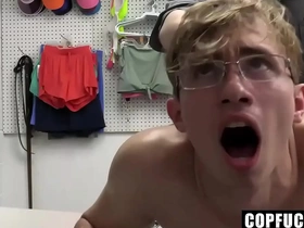 Daylight robbery guy cannot leave until her makes bureaucrat cum - darron bluu ,cole sect - copfucks chinese gay porn free