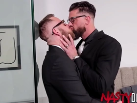 Nastydaddy suited alpha wolfe breeds joel fallible in office hot indian husky gay porn