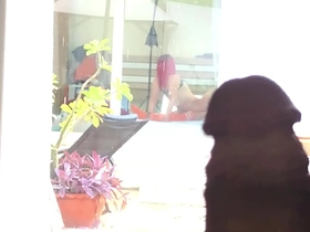 I masturbate, spying at the neighbors who have lesbian sex korean gay nuisance porn