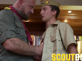 Scoutboys - scout gets fingered and cums for older scoutmaster gay porn thailand movie