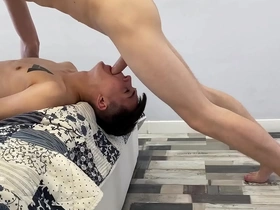 Hot teenager facefucks his young friend korean gay porn army