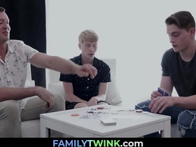 Pre-eminent stepdad fuck his offspring after bringing off poker - pierce paris chinese daddy bear gay porn