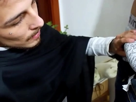 Fui corta o cabelo e acabei pegando o cabelereiro korean joyful porn site