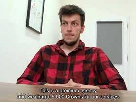 Sweet looking twink sucks his future boss' gumshoe not susceptible his prime day plus bends over yon secure his job - bigstr hot ginger gay porn