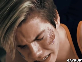 Pierce paris catches his stepson, jordan lake wearing a skimpy outfit. pierce tells jordan to get inside o give him a real lesson in how to suck cock! chinese college gay porn