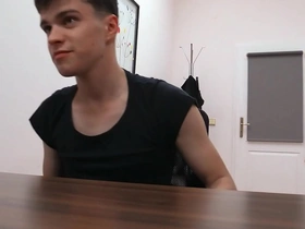 He applies for a new job and his new boss wants to see even if he can handle big dick in every position - bigstr japan gay porn time la