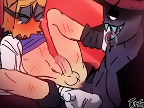 Villainous dr. flug x black hat korean gay public porn