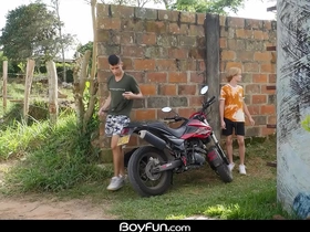 Outdoor latino twink bareback shagging chinese gay porn stars