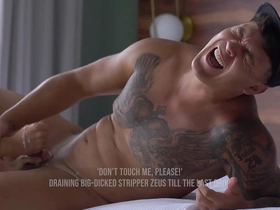 'don't touch me, please!' big-dicked stripper zeus is drained till the last drop // worldstudz hot bodybuilder gay porn