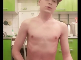 Skinny teen twink femboy rides a dildo, moans, jerks off his cock and ass on webcam and brings himself to orgasm racy gay porn taiwan