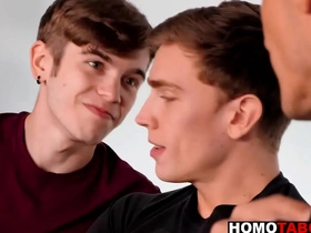 Act daddy has gay sexual congress in the office japan gay porn game